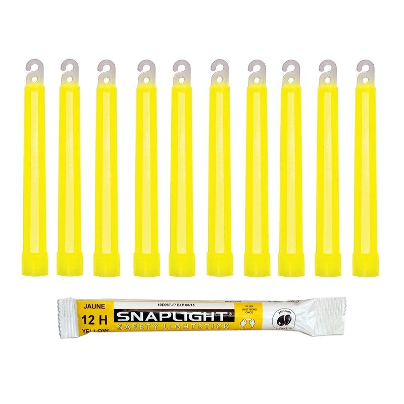 Cyalume SnapLight Yellow Light Sticks 6 Inch Industrial Grade High Intensity 