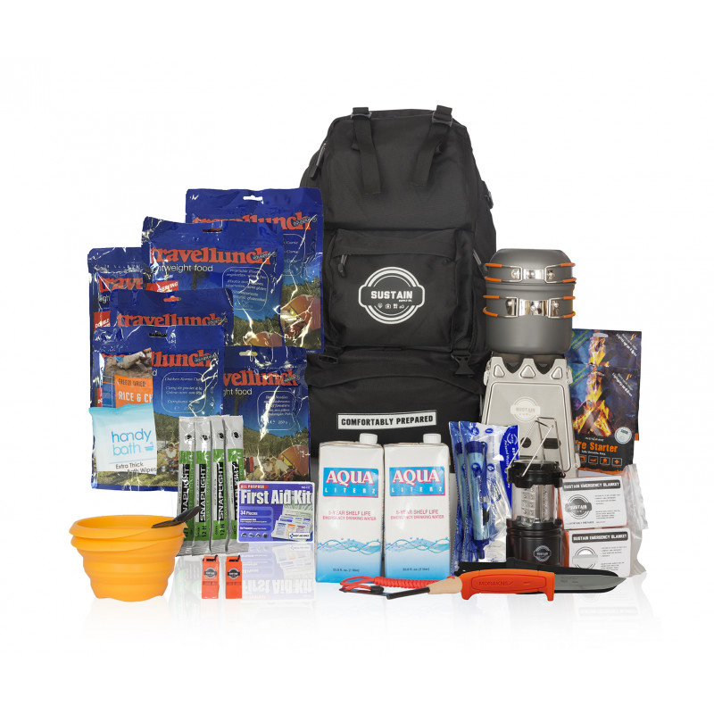 Kit de supervivencia de emergencia 72 hrs de dos personas Comfort 2